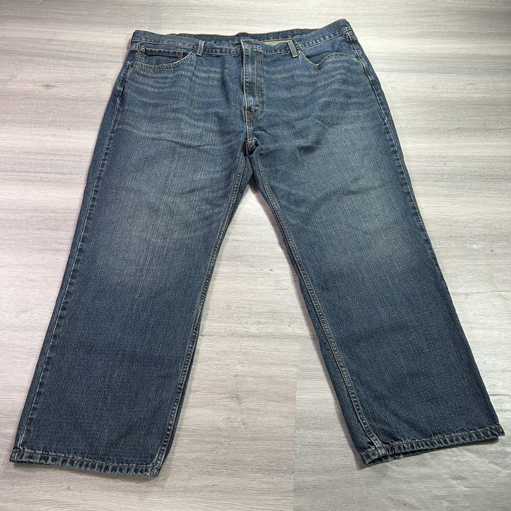 Levis 559 Jeans Mens 46x30 Blue Relaxed Fit Straight‎ Leg Denim Medium Wash